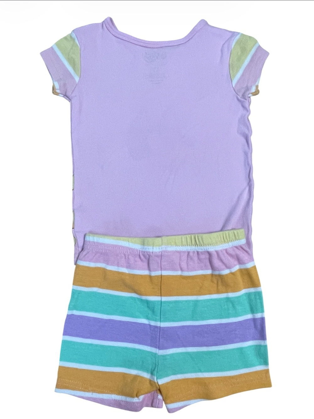 Bluey and Bingo Short Pajama Set - Pastel Striped Shorts - Picture 3 of 9